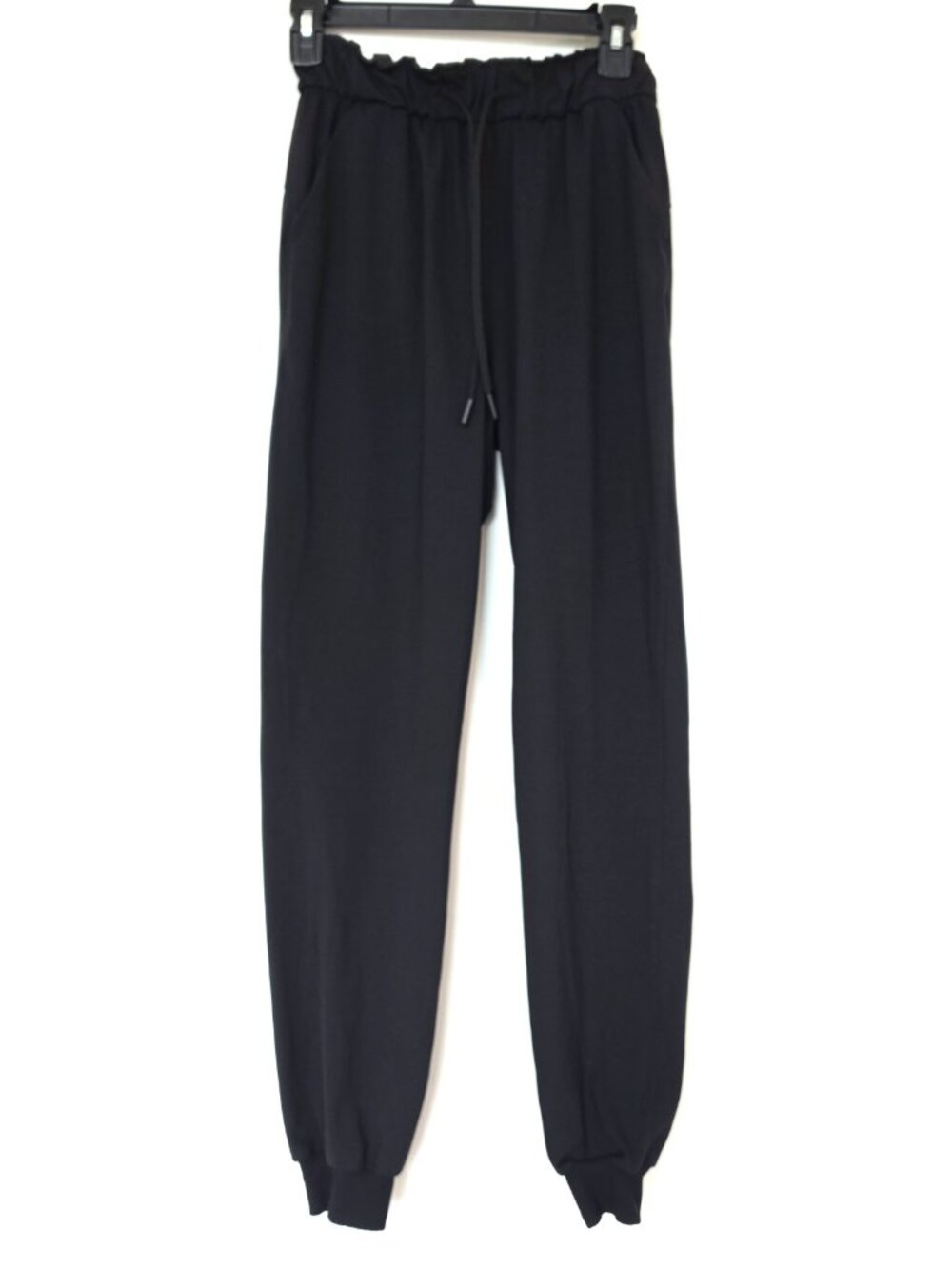 lululemon Stretch High-Rise Jogger Women’s Size 4 Black Drawstring Pants